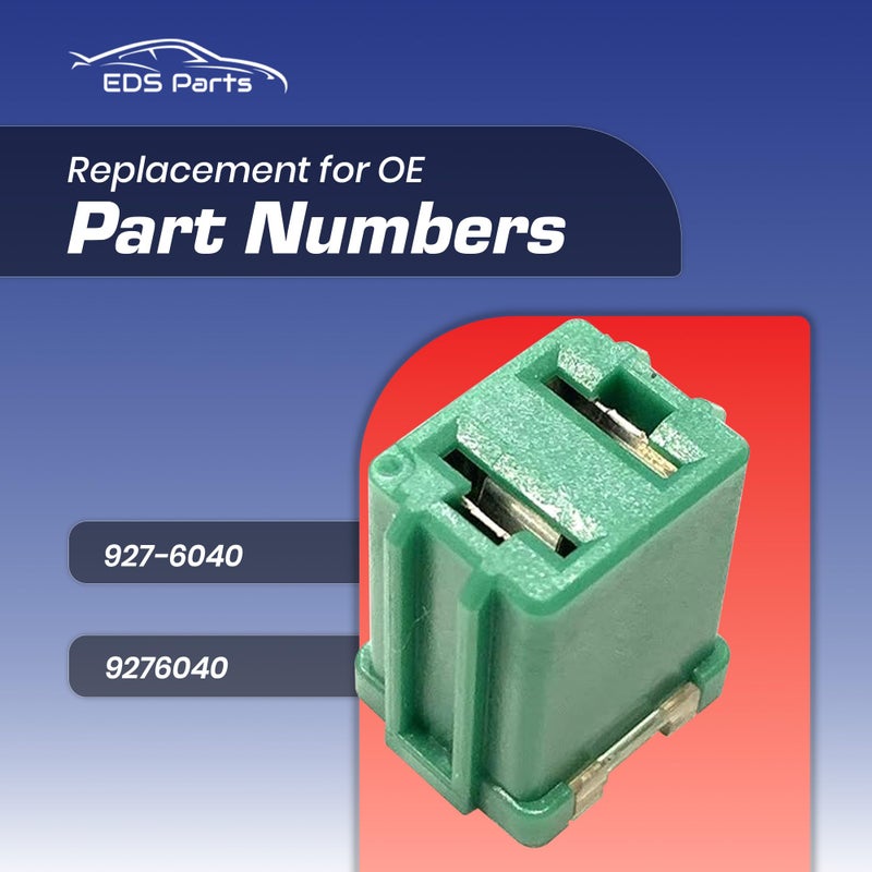 EAPP New 927-6040 9276040 40 Amp Green Mini J Fuse Compatible Replacement for 90982-08294 9098208294 6E5Z-14526-CA 24370-C994B 68137044AA 82210J Corolla Tundra Tacoma Highlander Toyota Ford Nissan etc - Image 2